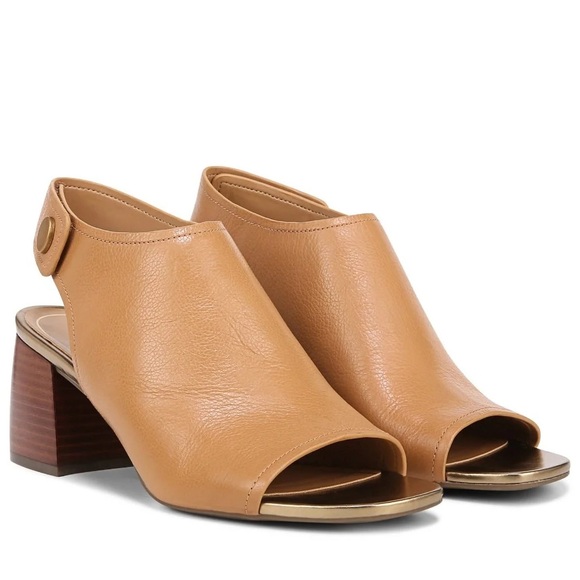 Vionic Tan Peep Toe Block Heel Sandals size 9W - Picture 2 of 9